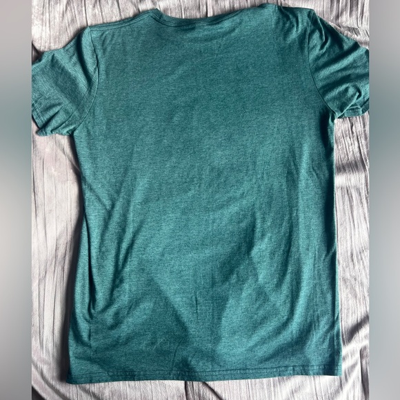 Ohio University Green Anvil “OHIO” T-Shirt with “Worn” Look & Bobcat on Front - Picture 6 of 6